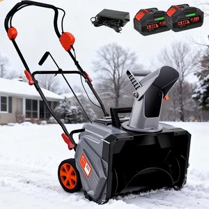 Akku Schneefräse Elektro Schneefräse Schneeschieber 1000W mit Akku & Ladegerät - Bild 1 von 12
