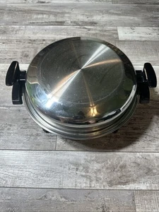 Towncraft Padella Elettrica Nucleo Liquido Acciaio Inox 11" 012OCU con Coperchio a Cupola - Foto 1 di 15