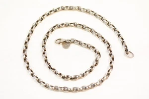 WAXING POETIC 4.5mm Sterling Silver 18" Oval Cable Rolo Chain 24.56 grams (KMT) - Picture 1 of 7