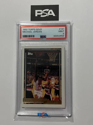 1992 Topps Gold Michael Jordan #141 PSA 9 - Image 1 of 2