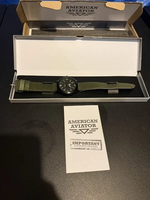 Reloj de Cuarzo American Aviator 1945 Hombre con Caja Original y Papeles Foto 1 de 4