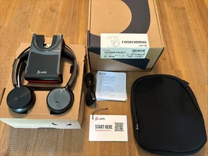 Poly Voyager Focus 2 Bluetooth Headset Teams w/Stand (213727-02) New Open Box - Photo 1/6