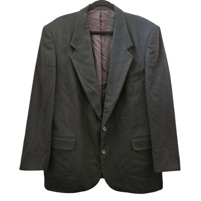 Chaqueta Blazer Fioravanti Couture Para Hombre 46R Negro 100% Cachemira Abrigo Deportivo Preppy Foto 1 de 4
