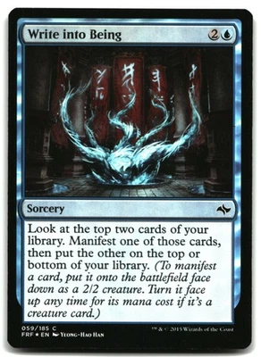 MTG Write into Being FOIL C Fate Reforged 59 LP - Image 1 of 2