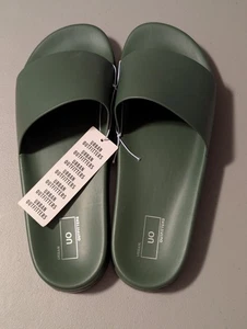 Urban Outfitters - UO - Toboganes Verde Musgo - Sandalia Moldeada - Talla 10 - Imagen 1 de 3
