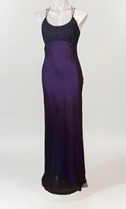 Vestido Hoco WhimsiGoth Superpuesto Transparente Para Mujer 3/4 Negro Púrpura Cuentas Babydoll Años 90 - Imagen 1 de 13