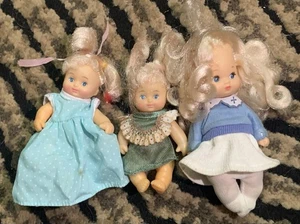 LOT OF 3 MINI MIX MATCH DOLLS 2x TARA TOY + unmarked - Picture 1 of 3