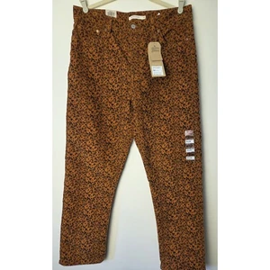 Levi's Wedgie gerade Damen Cordhose Größe 32 x 28 Knopfleiste Gepardenmuster - Bild 1 von 11