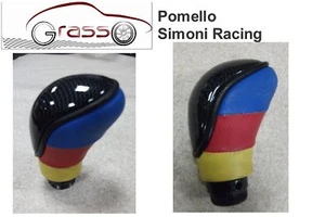 Pomello Auto Simoni Racing in Pelle Multicolor - Foto 1 di 1