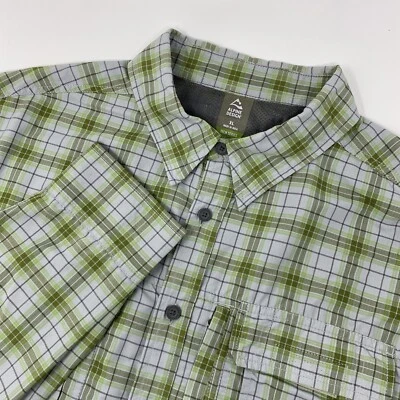 Camisa masculina ALPINE DESIGN Tech Series náilon ventilada com botões GG - Imagem 1 de 4