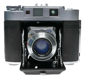 Aires Viceroy fotocamera pieghevole pellicola doppio formato corallo 1:3,5 f = 7,5 cm - Foto 1 di 12