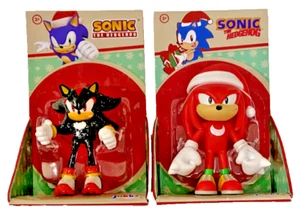 SHADOW & KNUCKLES Christmas Sonic The Hedgehog 2.5" Action Figures - Picture 1 of 1