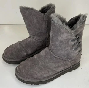 UGG Constantine anthrazit Damenstiefel Größe 7 weich warm bequem grau Lederschuhe - Bild 1 von 13
