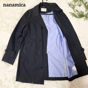 Nanamica Cappotto Uomo GORE-TEX Stand Collare Giacca Esterno Maniche Raglan Navy Relax - Foto 1 di 18