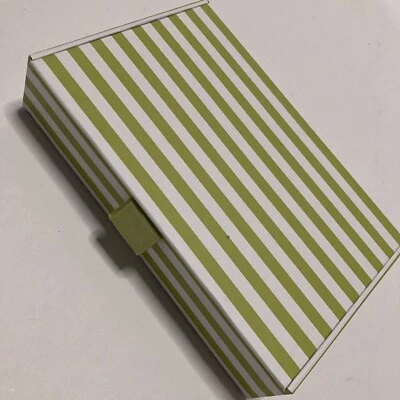 14 cajas de cigarros TJX (7 x 4,5 x 1,5) cierre magnético verde a rayas Foto 1 de 4