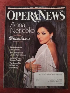 Rare METROPOLITAN OPERA NEWS November 2010 Anna Netrebko Deborah Polaski - Picture 1 of 1