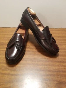 KIRKLAND SIGNATURE ALL LEATHER DARK BURGUNDY 13/D/ SLIPON MADE IN BRAZIL  - Picture 1 of 12