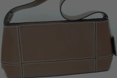 RARO Kenneth Cole reacción BONITO BOLSO VINTAGE cuero marrón flequillo mediano P-5 Foto 1 de 4