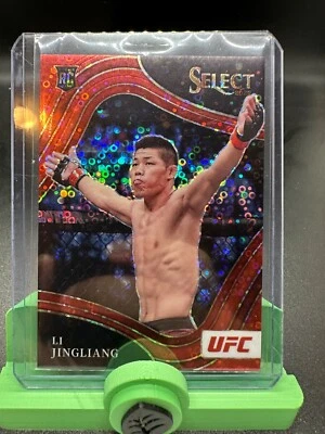 2022 Panini Select UFC - Octagonside Red Disco Prizm #282 Li Jingliang /99 (RC) - Image 1 of 2