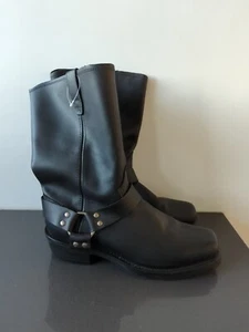 Dingo Dean DI19057 Herren Schwarz Leder Harness Motorradstiefel 12D Siehe Fotos! - Bild 1 von 9