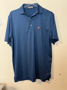 Peter Millar Summer Comfort Polo Shirt UVA Virginia Cavaliers Golf Short Sleeve - Picture 1 of 6
