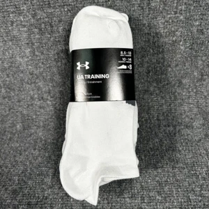 Under Armour Training 8-Pairs No Show Socks Size 8.5-13 White - Picture 1 of 1