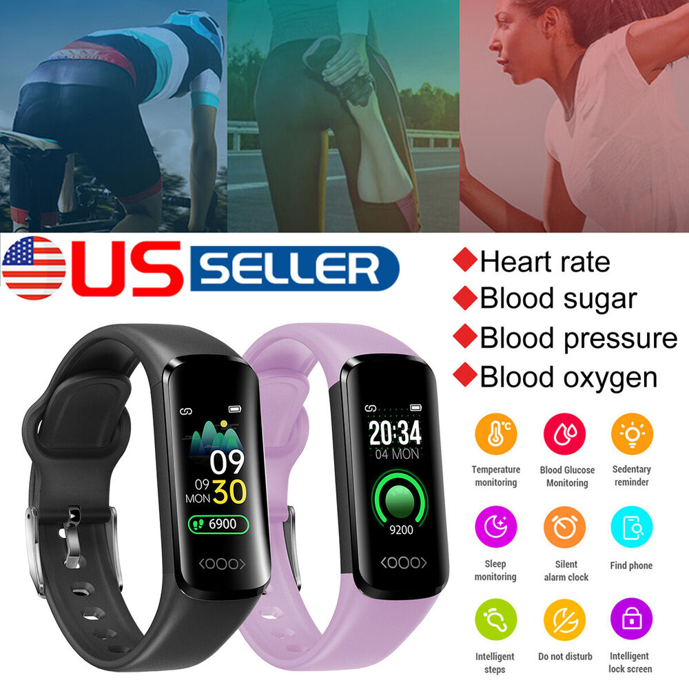 ECG Fitbit Smart Watch Blood Pressure Oxygen Heart Rate Monitor Fitness Tracker