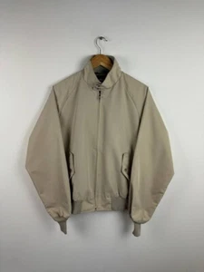 Sportsmaster Bomber Jacket Made in USA Vintage Beige Size Large Cotton - Picture 1 of 10