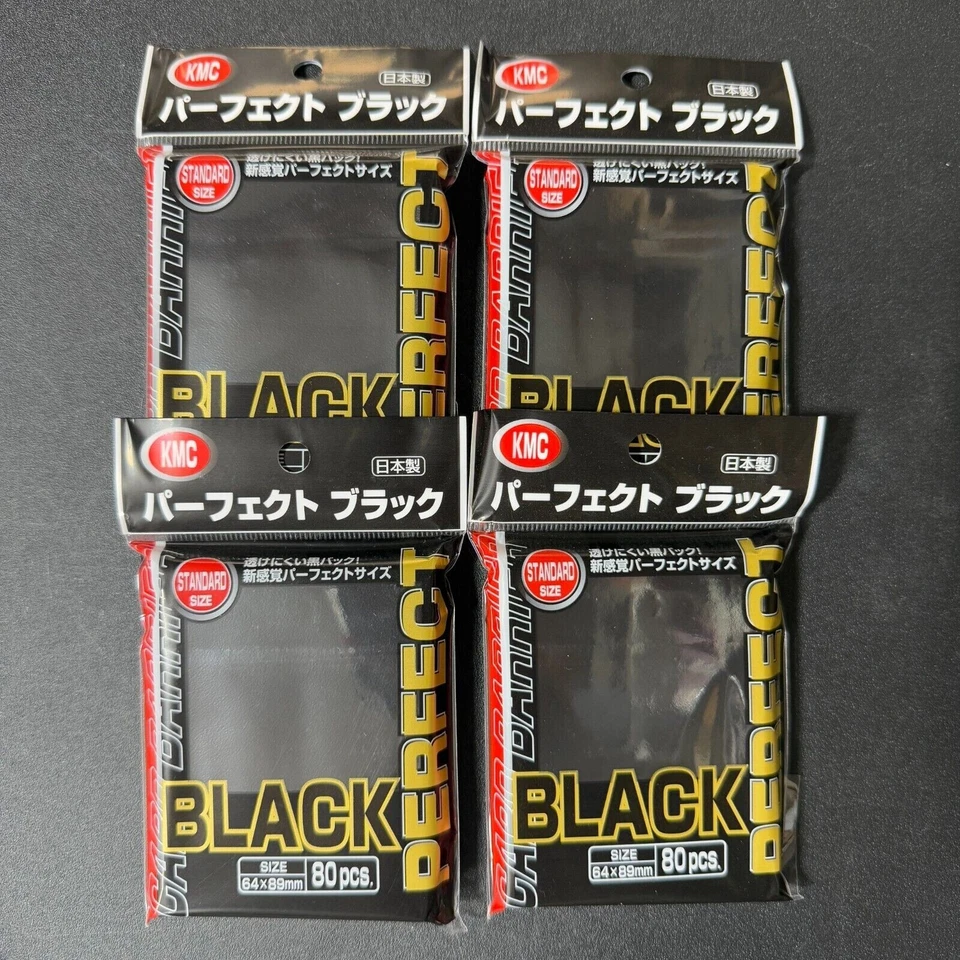 KMC Card Barrier Perfect Black Sleeves (Paquete de 4) Foto 1 de 1