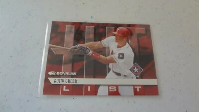 1997 DONRUSS HIT LIST #422 RUSTY GREER  BASEBALL CARD - Image 1 of 2