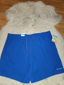 Columbia Men's 2XL Omni-Shield Advanced Repellency Blue Swim Trunk Shorts - Picture 1 of 5