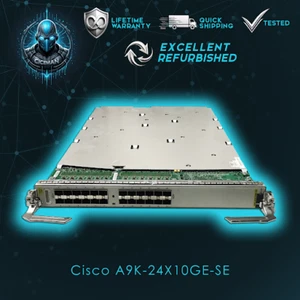 Cisco A9K-24X10GE-SE 24-Port 10GE Service Edge Optimized Line Card-Lifetime WRNT - Picture 1 of 2