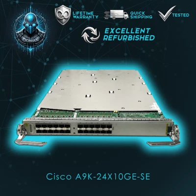 Cisco A9K-24X10GE-SE 24-Port 10GE Service Edge Optimized Line Card-Lifetime WRNT - Image 1 of 2