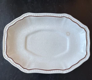VTG Kensington Staffordshire Ironstone PLATE Butter Tea Serving 8”x 5.5” England - Picture 1 of 7