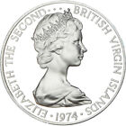 [#1044803] Pièce de monnaie, ÎLES VIERGES BRITANNIQUES, Elizabeth II, Dollar, 1974, Franklin Mi