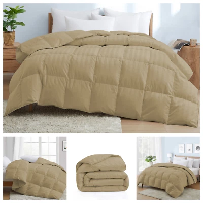 Edredom Taupe confortável alternativa 200/300/400 GSM algodão egípcio - Imagem 1 de 4