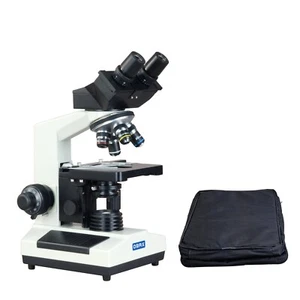 Microscopio veterinario binocolo 40x-1600x + custodia da trasporto - Foto 1 di 8