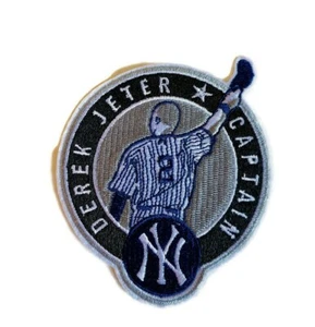 MLB New York Yankees Derek Jeter Number Retirement Captain Iron on Patch - Picture 1 of 2