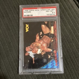 Rare 1998 Topps WCW Wrestling #22 Saturn PSA 8.5 Rookie Pop 1 W Only 1 Higher