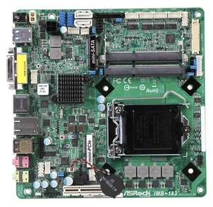 ASRock IMB-183 Mini ITX IPC Server Motherboard LGA 1150 Intel H81 DDR3 - Imagen 1 de 8