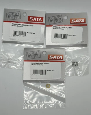 SATA JET FRONT SIDE NEEDLE PACKING SERVICE SET COMPONENTS*  #77677 NR2000, JET90 - Image 1 of 4