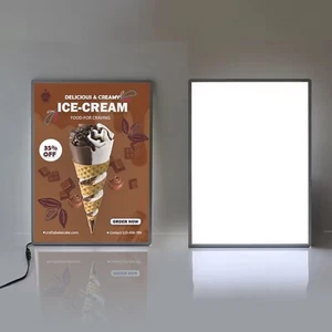 17" x 24" Ultra Slim Einseitig LED Leuchtkasten Werbung Display Schild-INDOOR - Bild 1 von 10