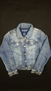 Cat & Jack Denim Jean Jacket Girls Size L (10 / 12) - Picture 1 of 9
