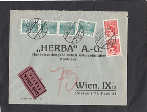 Österreich, Express-Brief, Innsbruck nach Wien,  mit Rohrpost Wien, 1934 - Bild 1 von 2