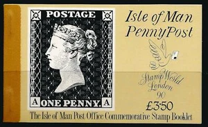 Isle of Man 1990 #422g-4a Penny Black Booklet MNH - Picture 1 of 1