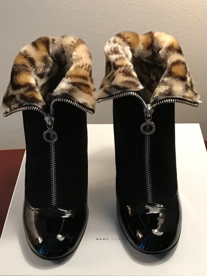 MARC JACOB PAT ЧЕРНЫЙ BOOTE - ИТАЛИЯ - РАЗМЕР 8B - Изображение 1 из 4