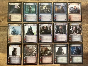 El Señor de los Anillos LOTR TCG 2005 Juego Completo 14 Tierra Media Expandida 14R1-14R15 - Imagen 1 de 2