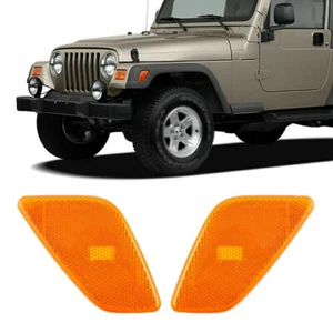 Par de luces indicadoras laterales para Jeep Wrangler TJ 1996-06 guardabarros delantero esquina - Imagen 1 de 7