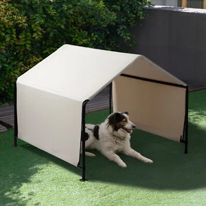 4'x4'x3' Outdoor Dog Shade Shelter Outdoor Sun Rain Canopy Pet House for Cat Pig - Picture 1 of 8