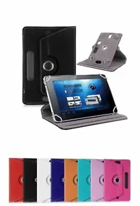 360° Folio Leather Case Cover For Universal Android Tablet PC 7" 8" 9" 10" 10.1" - Picture 1 of 19